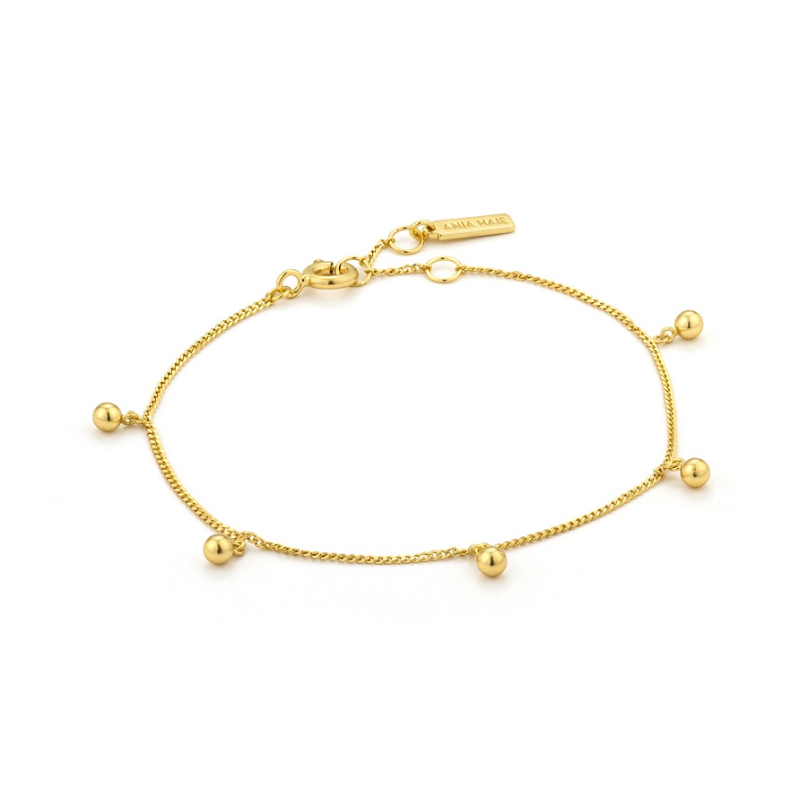Ania Haie Orbit Drop Balls Bracelet in Gold