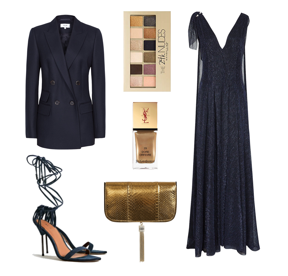 Navy and gold is a gorgeous Winter combination