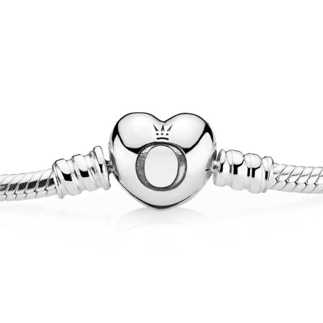 Pandora Moments Silver Heart Clasp Bracelet