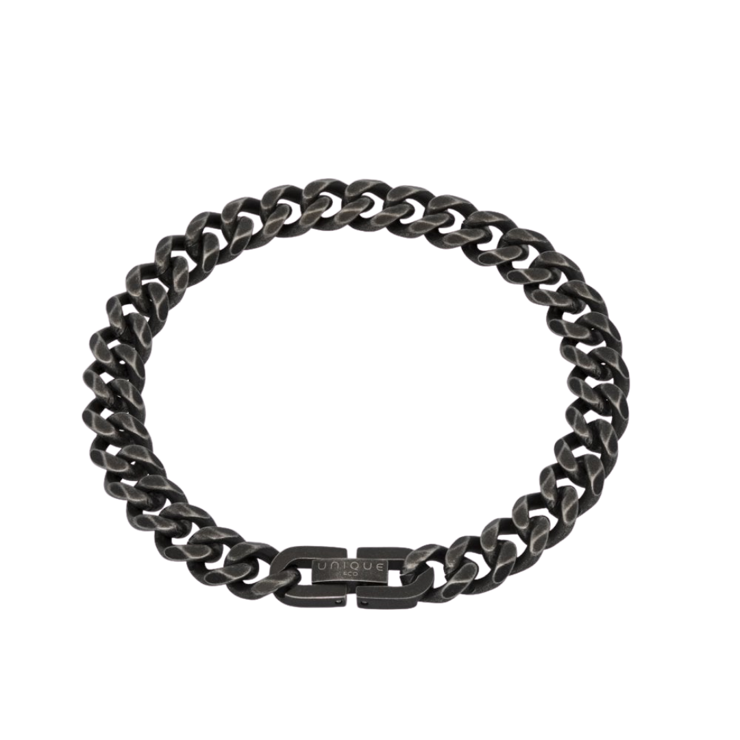 Unique & Co Men's Steel Bracelet Antique Black