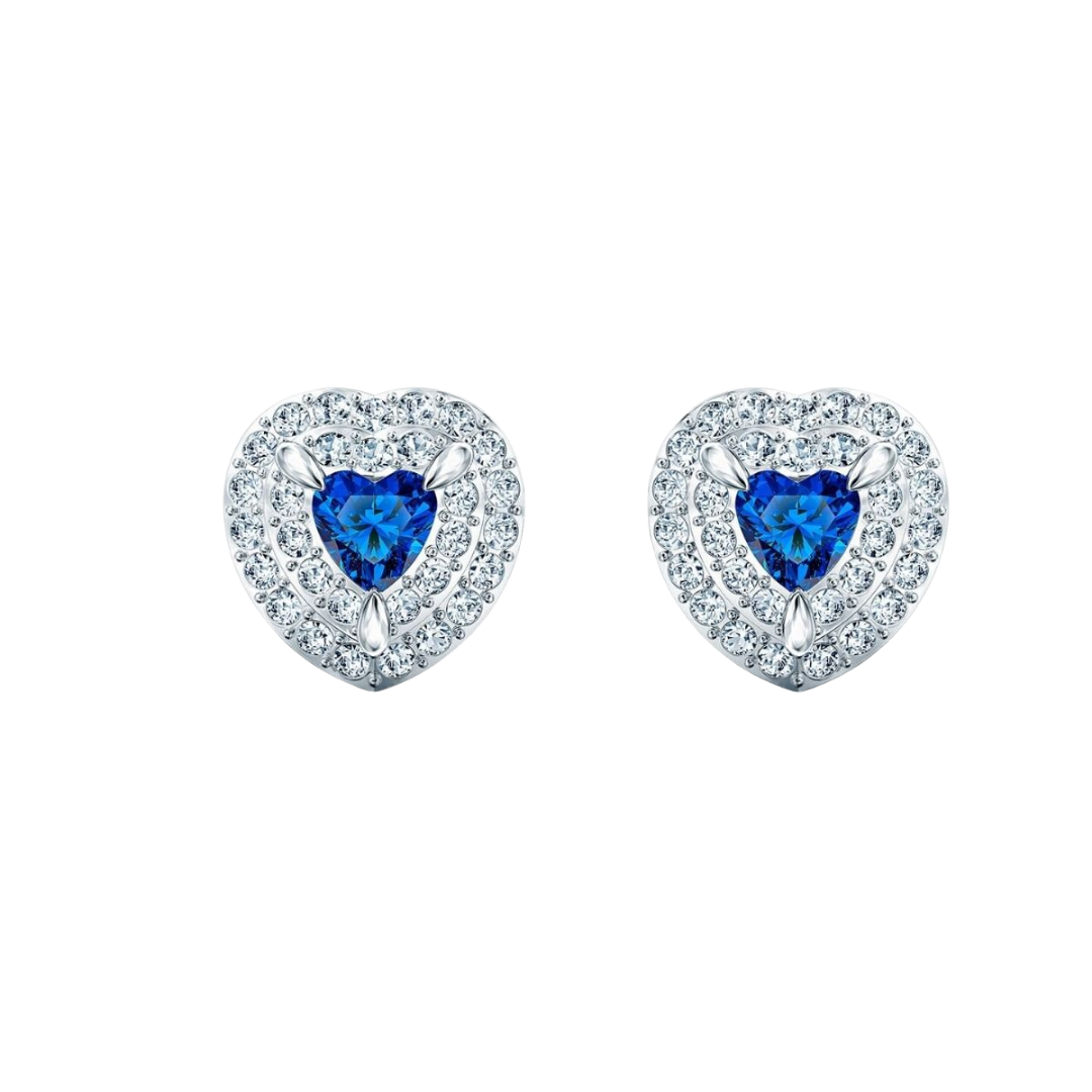 Swarovski anniversary heart earrings