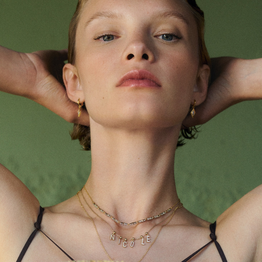 Teenage girl wearing jewellery