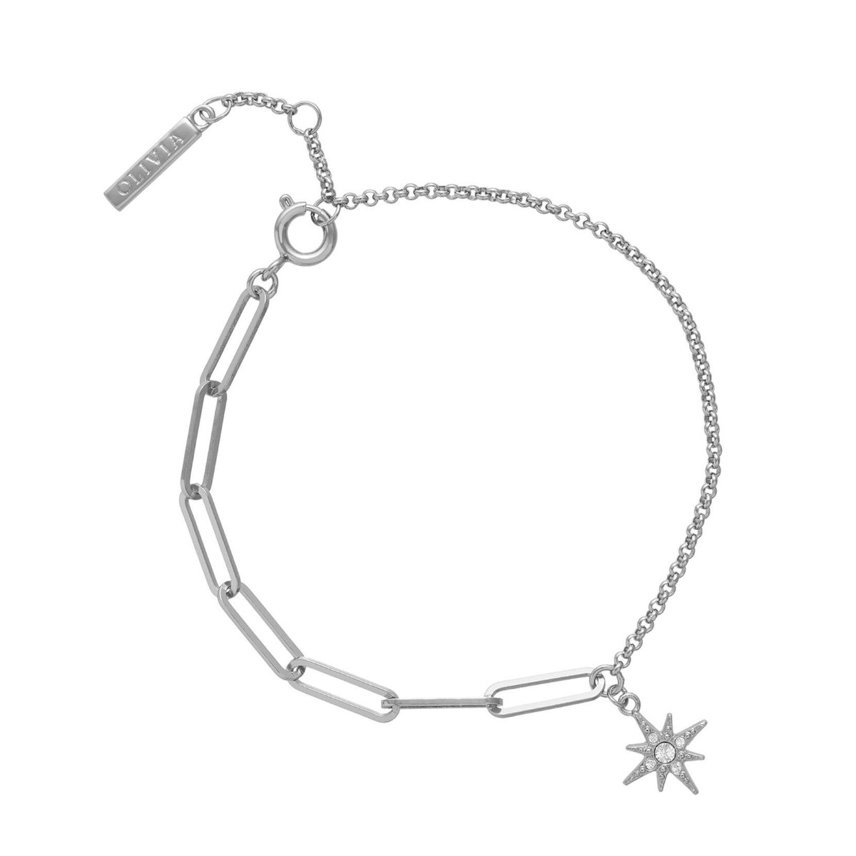 Photos - Bracelet Olivia Burton Celestial North Star Mismatch Silver  