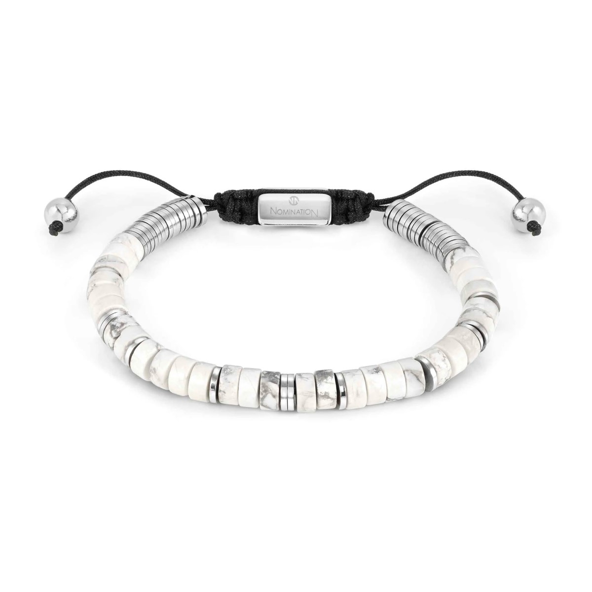 Nomination Instinct Style Bracelet in Steel with Stones - White Turquoise 027925_085