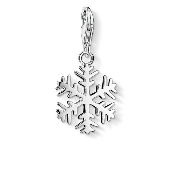 Thomas Sabo Charm Pendant, Silver Snowflake 0281-001-12