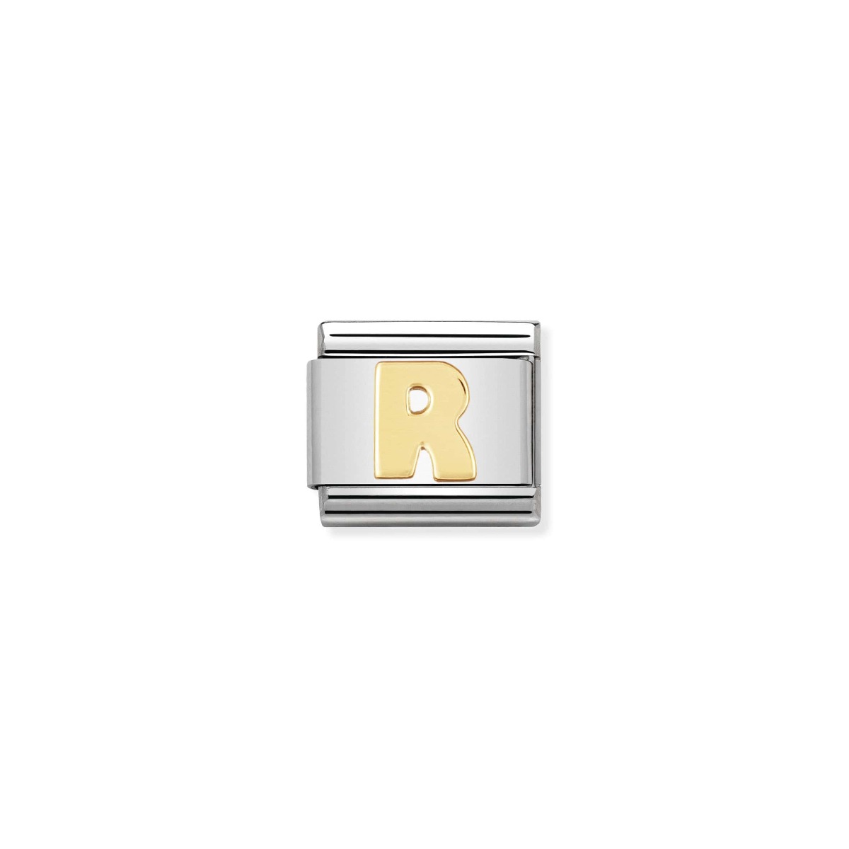 Nomination Gold Classic Letter Charm - R