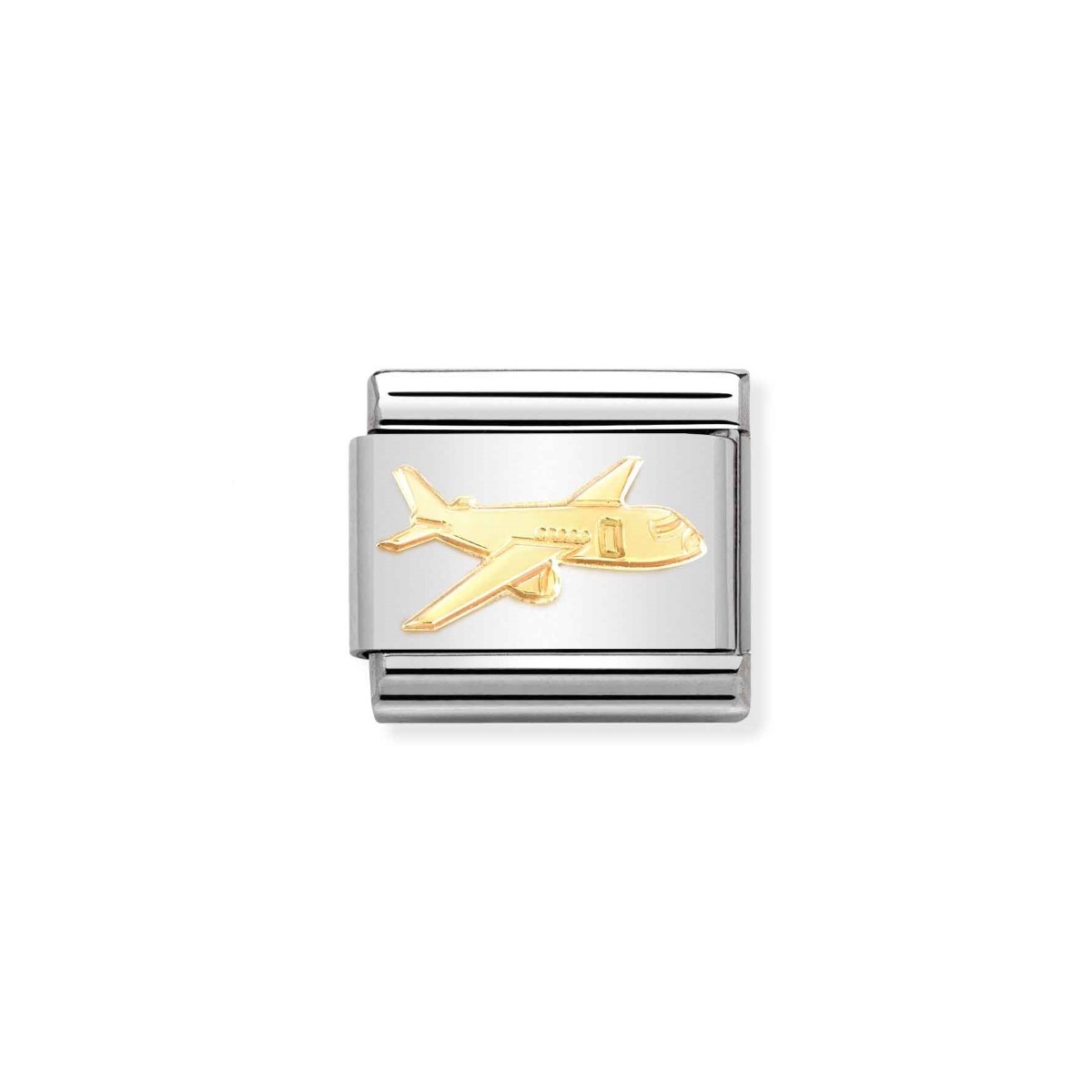 Nomination Classic 18k Gold Aeroplane Charm 030162_75