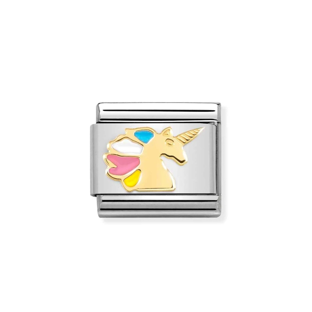 Nomination Classic Gold Multicolour Unicorn Charm 030272_68