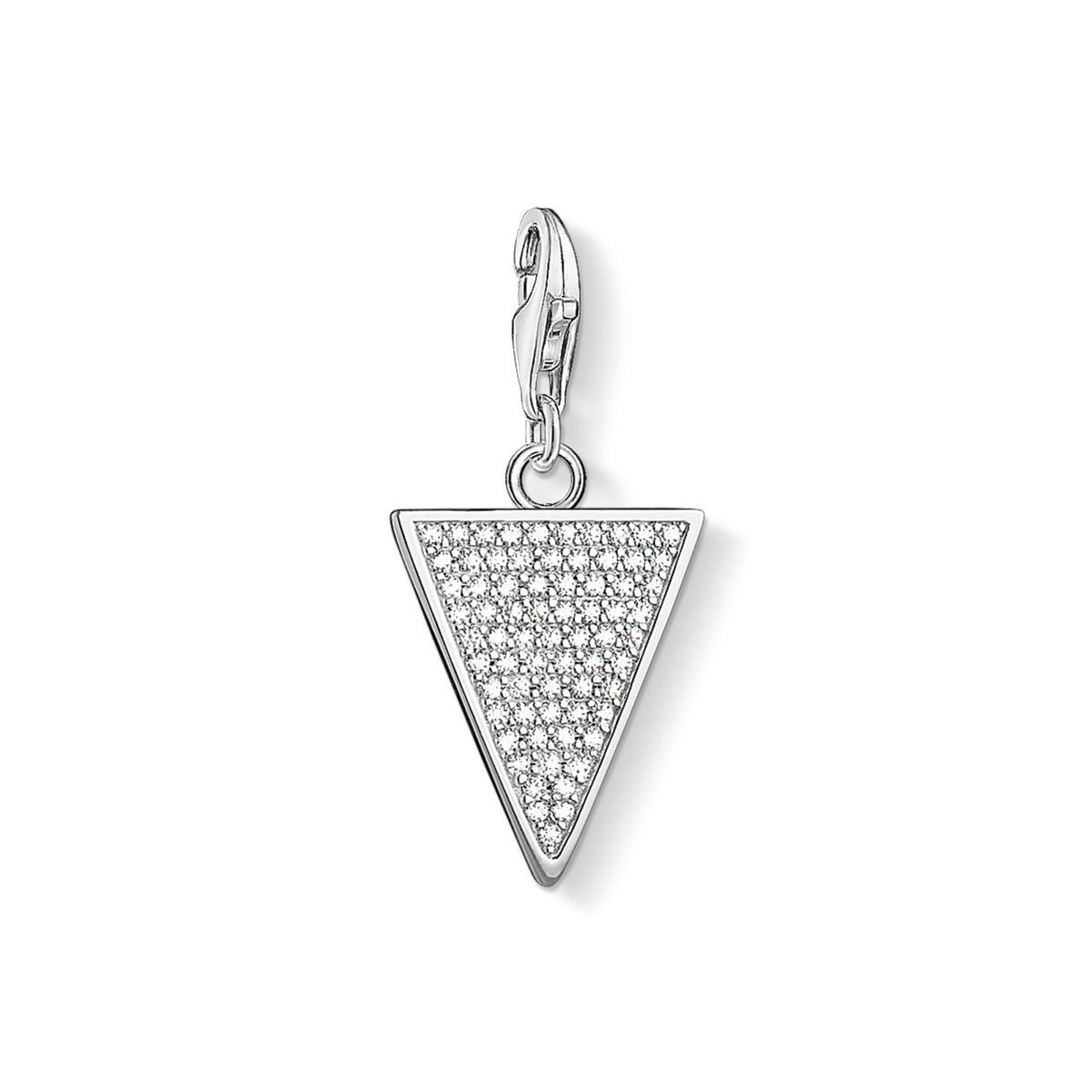 Thomas Sabo Charm Pendant - White Stones Triangle