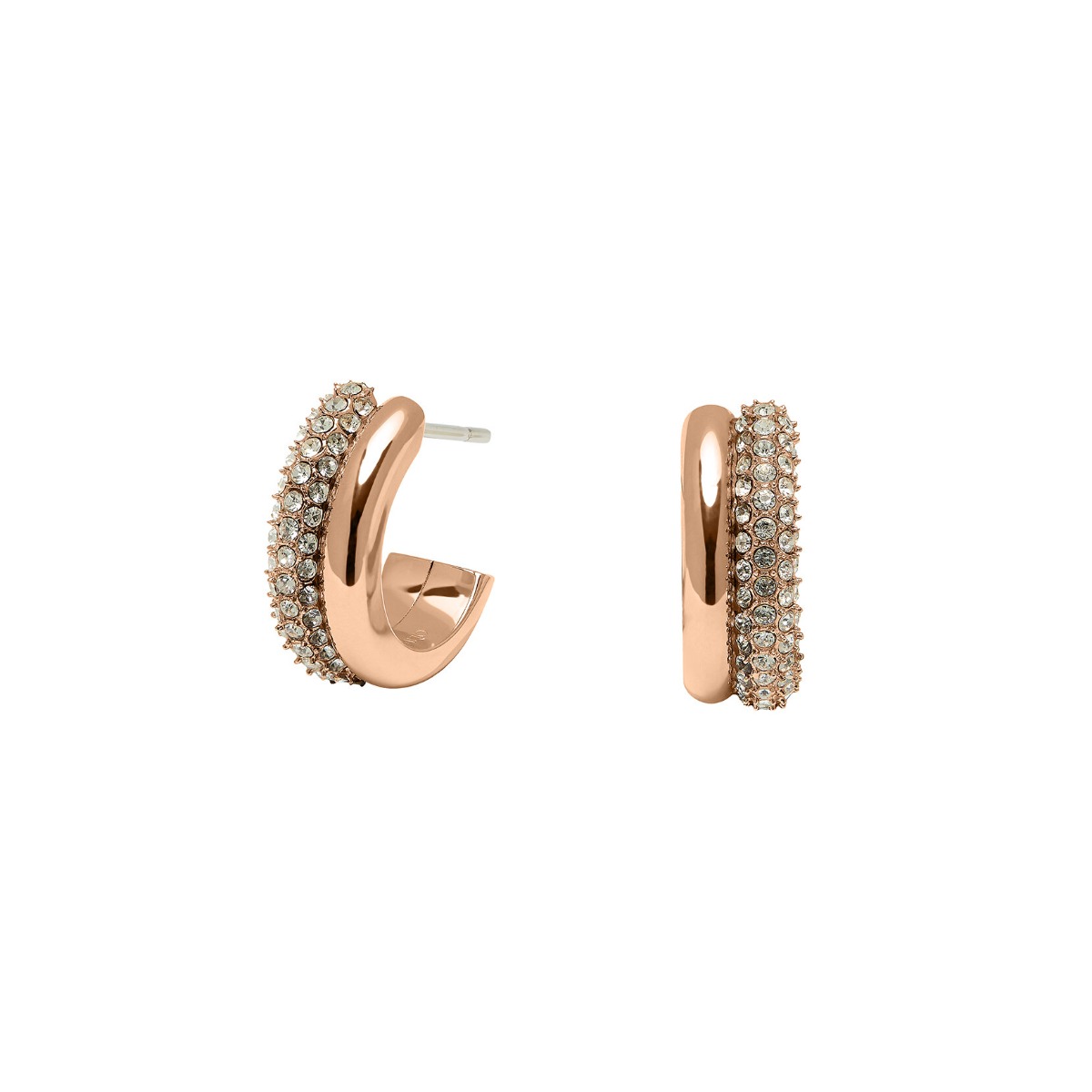 Olivia Burton Entwine Rose Gold Hoop Earrings