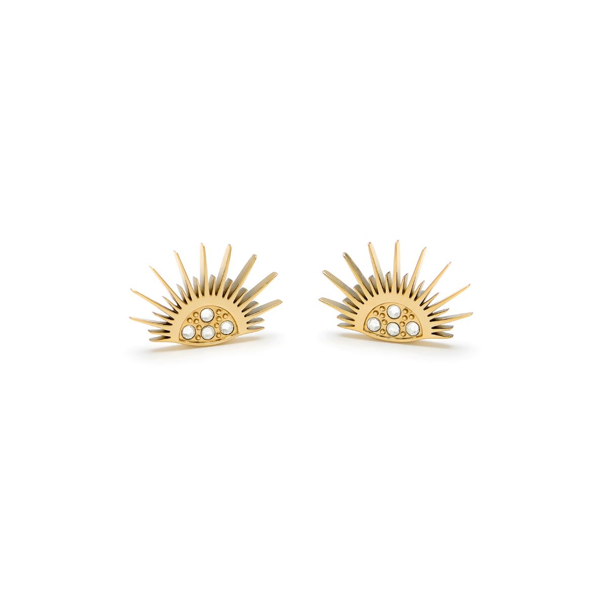 Olivia Burton Sun Gold Plated Stud Earrings - 24100166