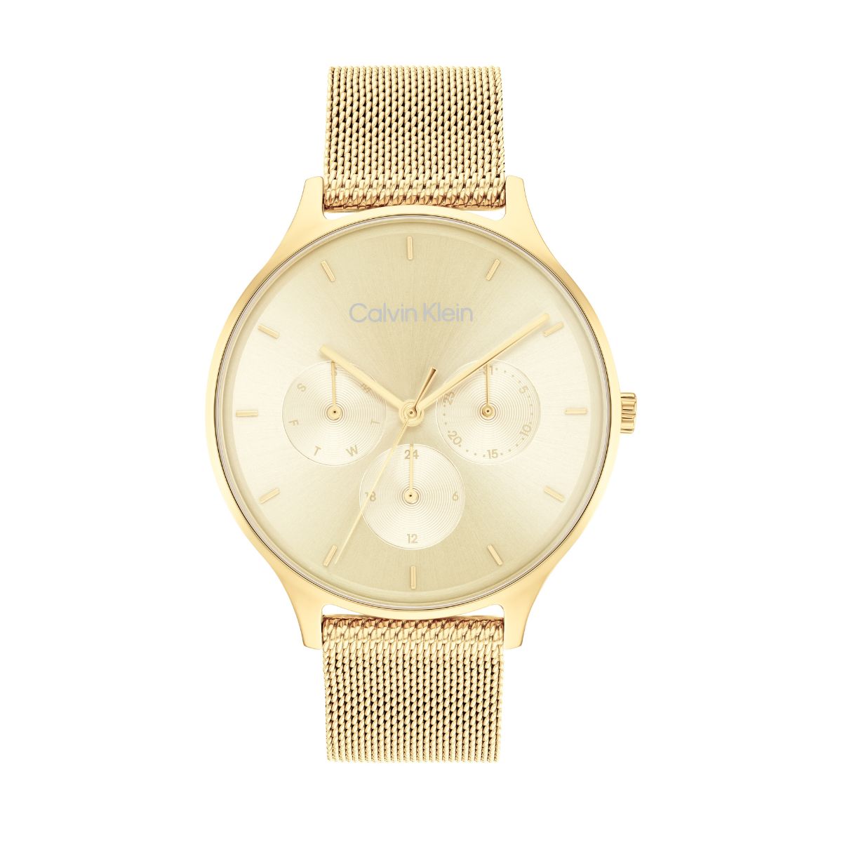 Calvin Klein Timeless Mesh Gold Tone Watch