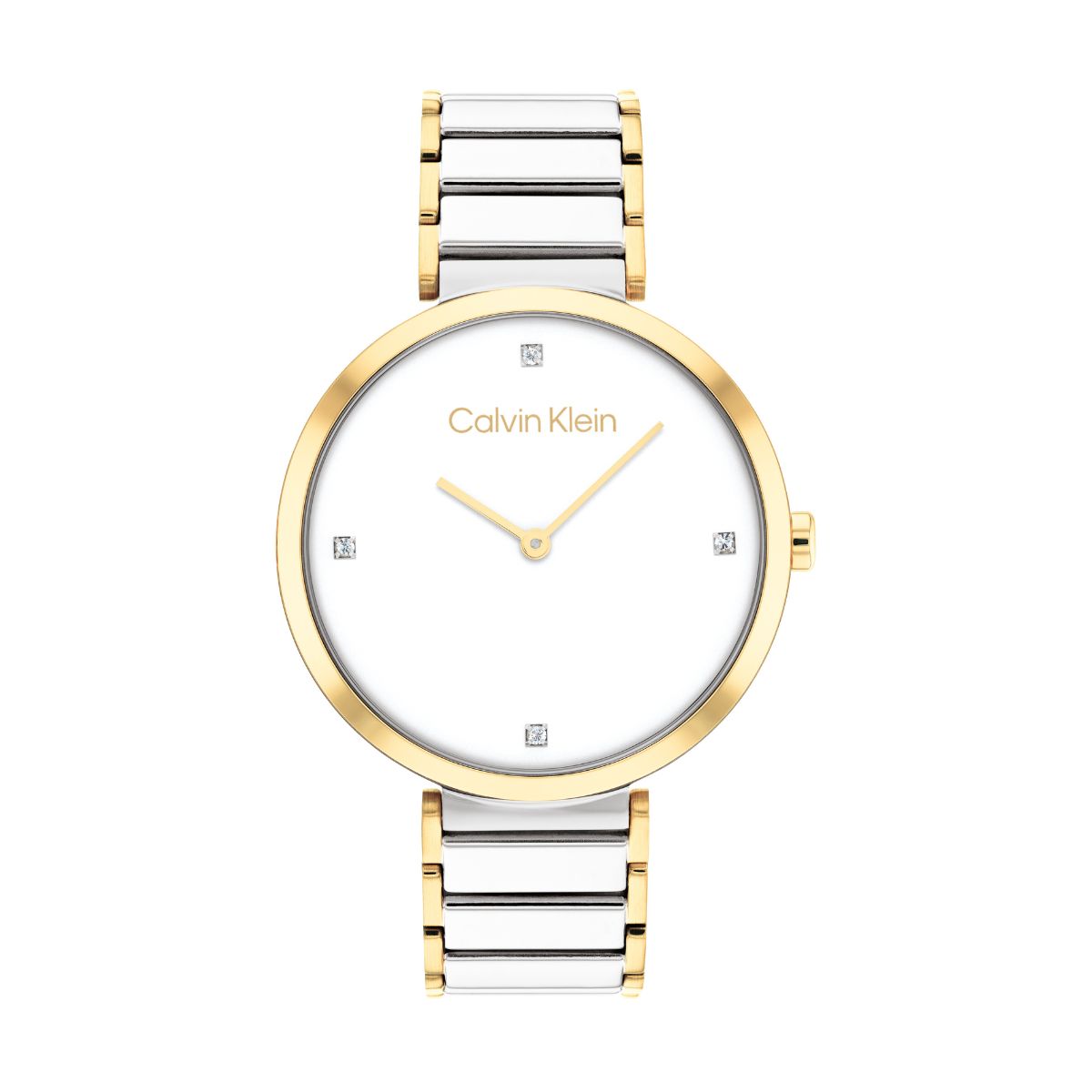 Calvin Klein Minimalistic T Bar Watch - Two-Tone