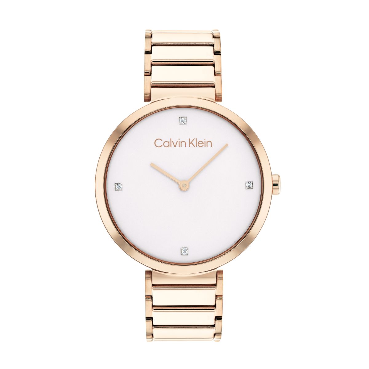 Calvin Klein Minimalistic T Bar Watch - Rose Gold