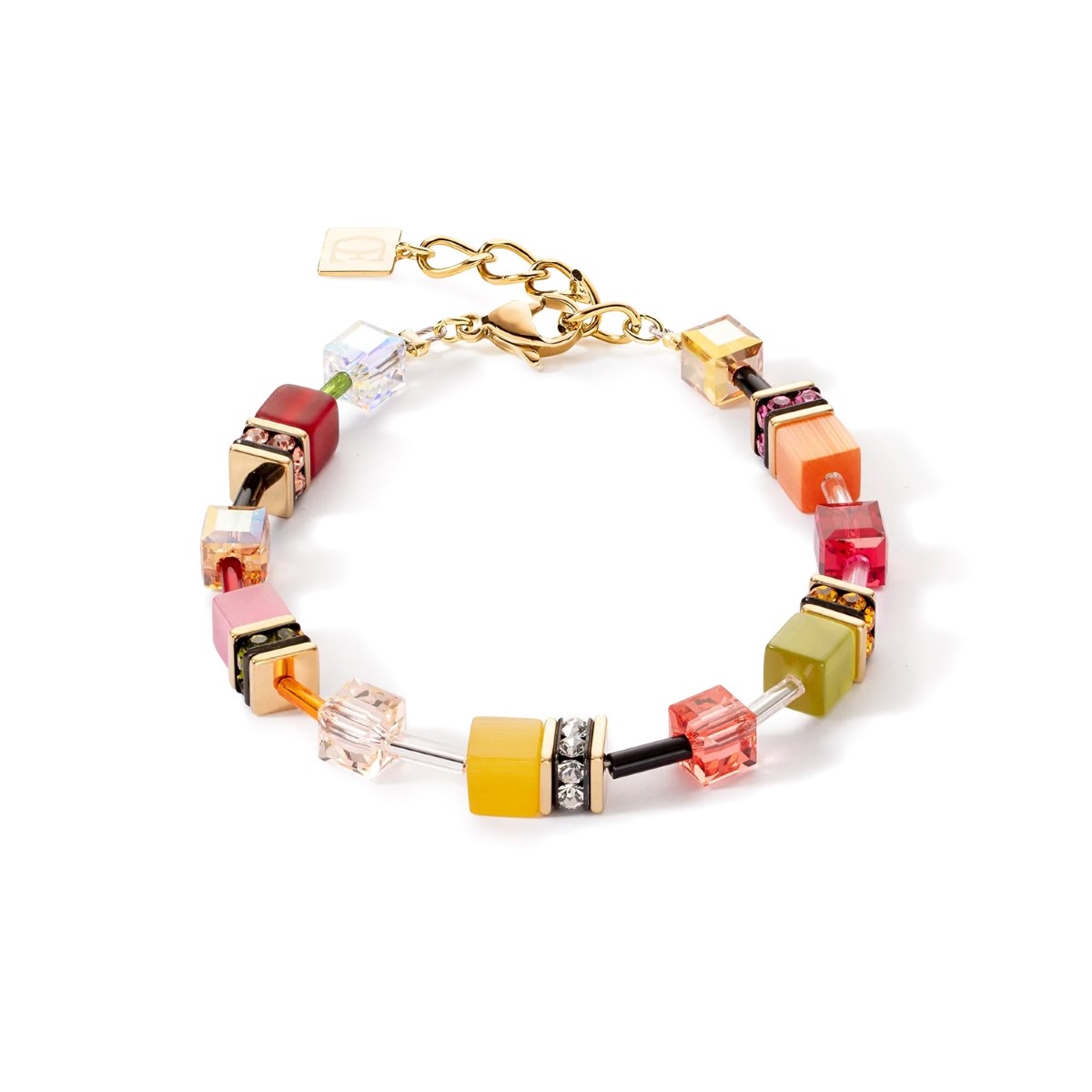 Coeur De Lion GeoCUBE Iconic Bracelet - Multicolour Indian Summer