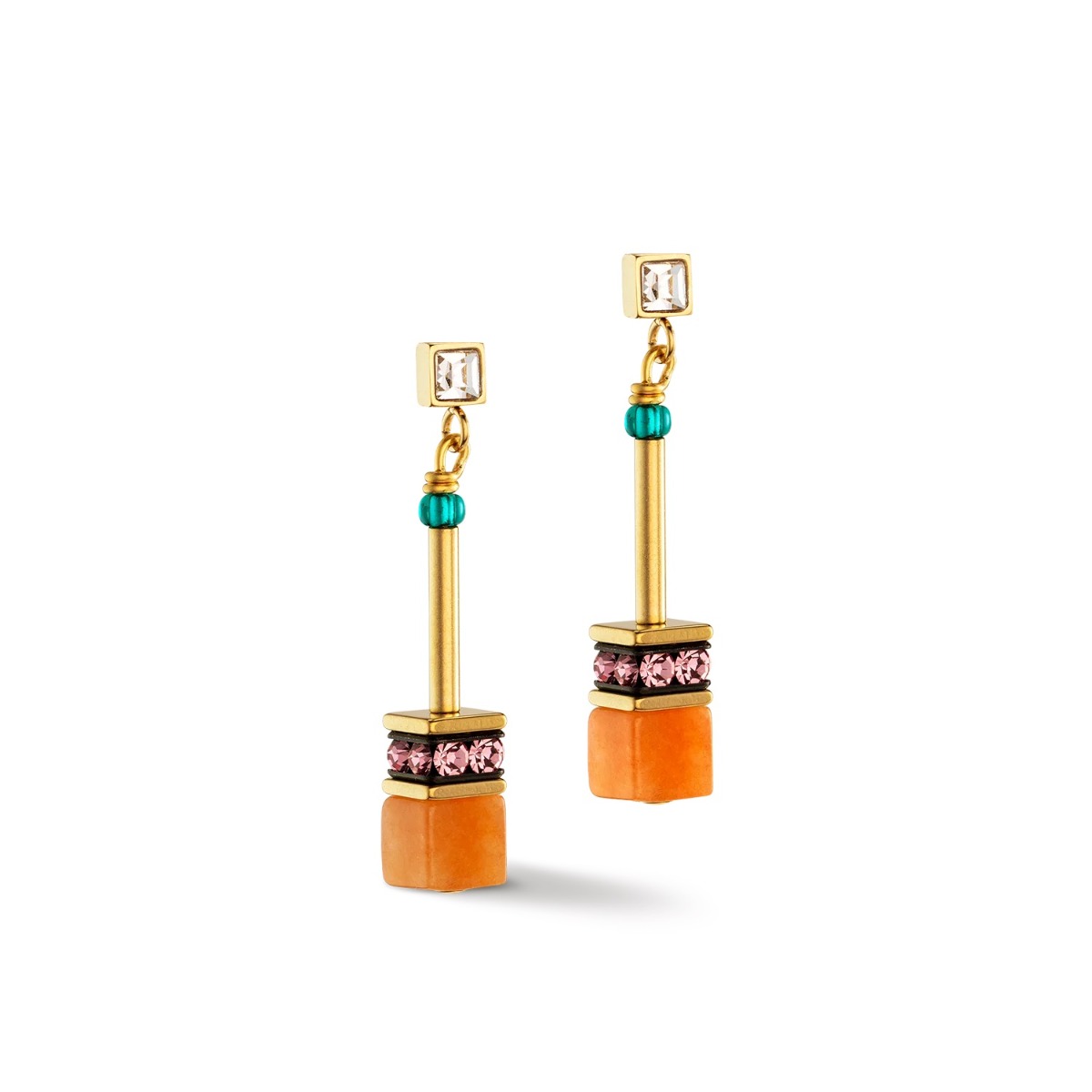 Coeur De Lion GeoCUBE Earrings  -  Multicolour Expressive 3035211582