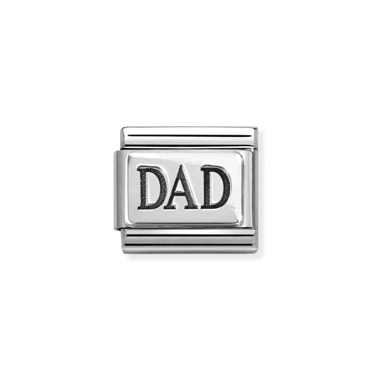 Nomination Classic Oxidised Dad Silver Charm - 330102_63