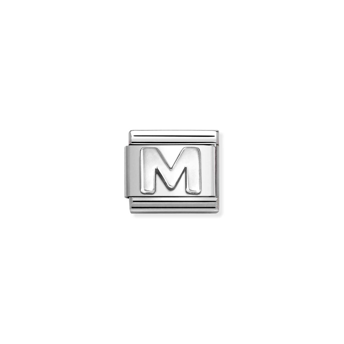 Nomination Classic Oxidised Silver Letter M Charm