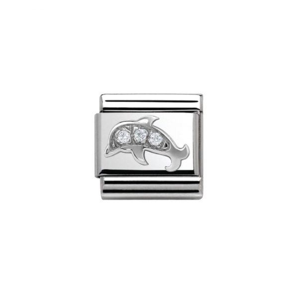 Nomination Classic Symbols - Cubic Zirconia and 925 Silver Dolphin 330304_13