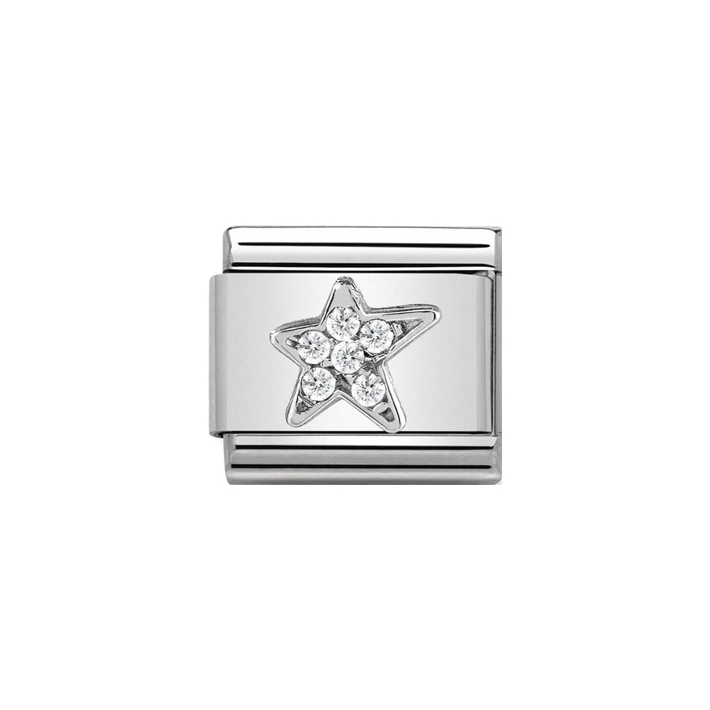 Nomination Classic Symbols - Cubic Zirconia and 925 Silver Asymmetric Star