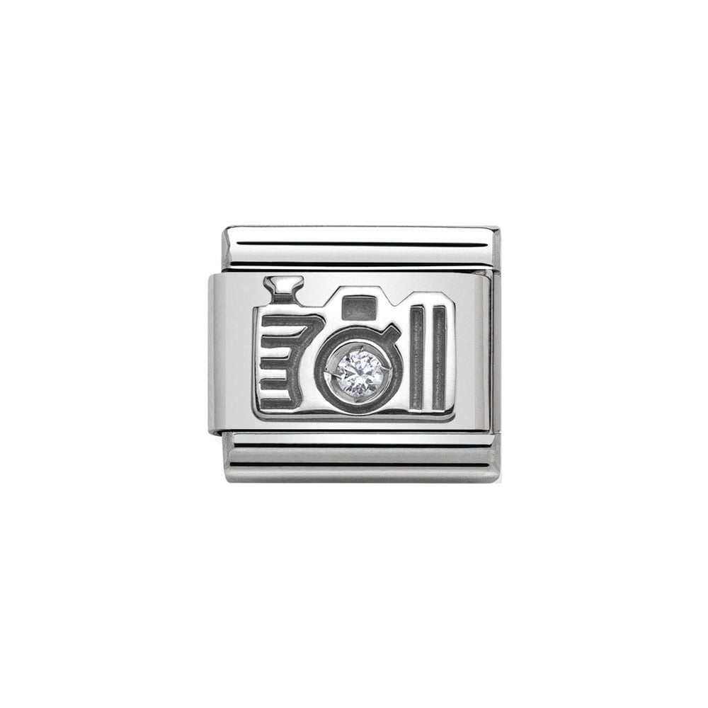 Nomination Classic 925 Silver and Zirconia Camera Charm