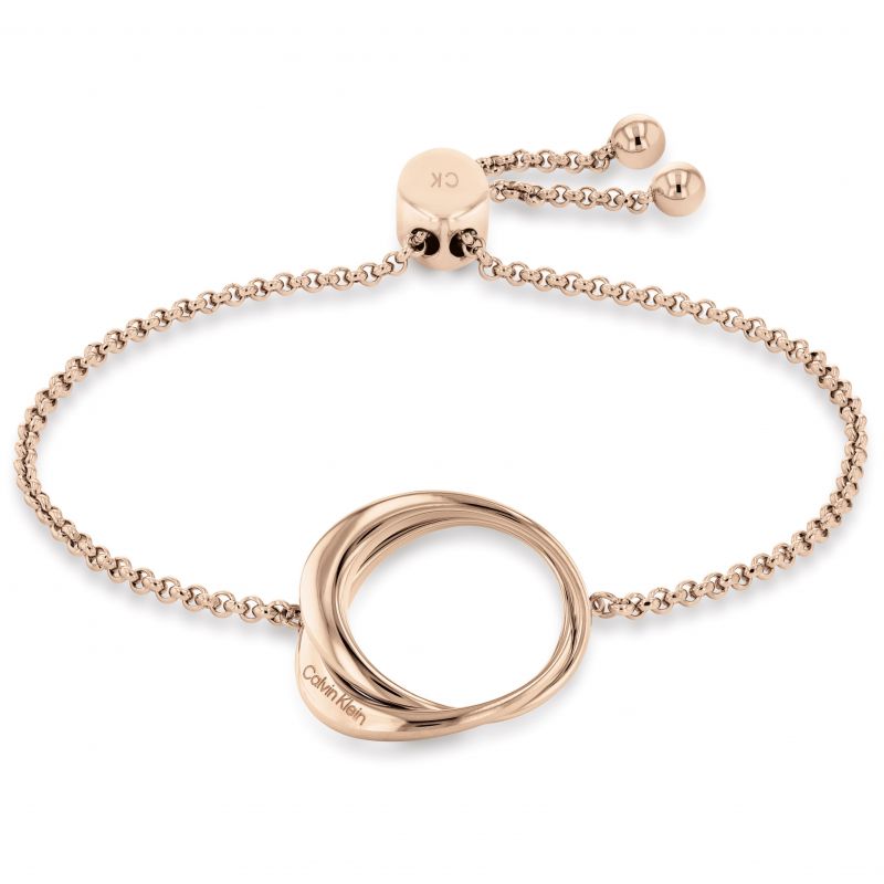 Calvin Klein Warped Bracelet - Rose Gold Plated