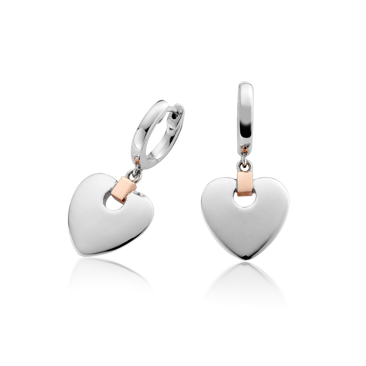 Clogau Cariad Heart Drop Earrings 3SCDE010