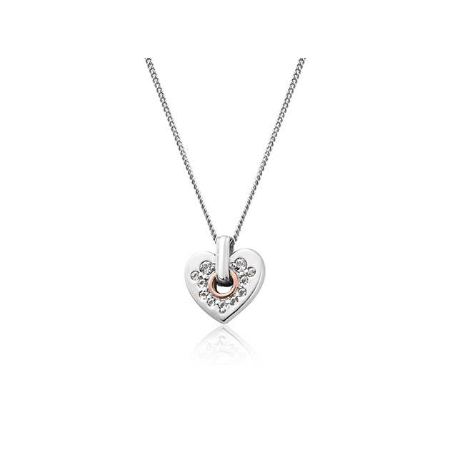 Clogau Cariad Sparkle Small Heart Pendant 3SCRS0193