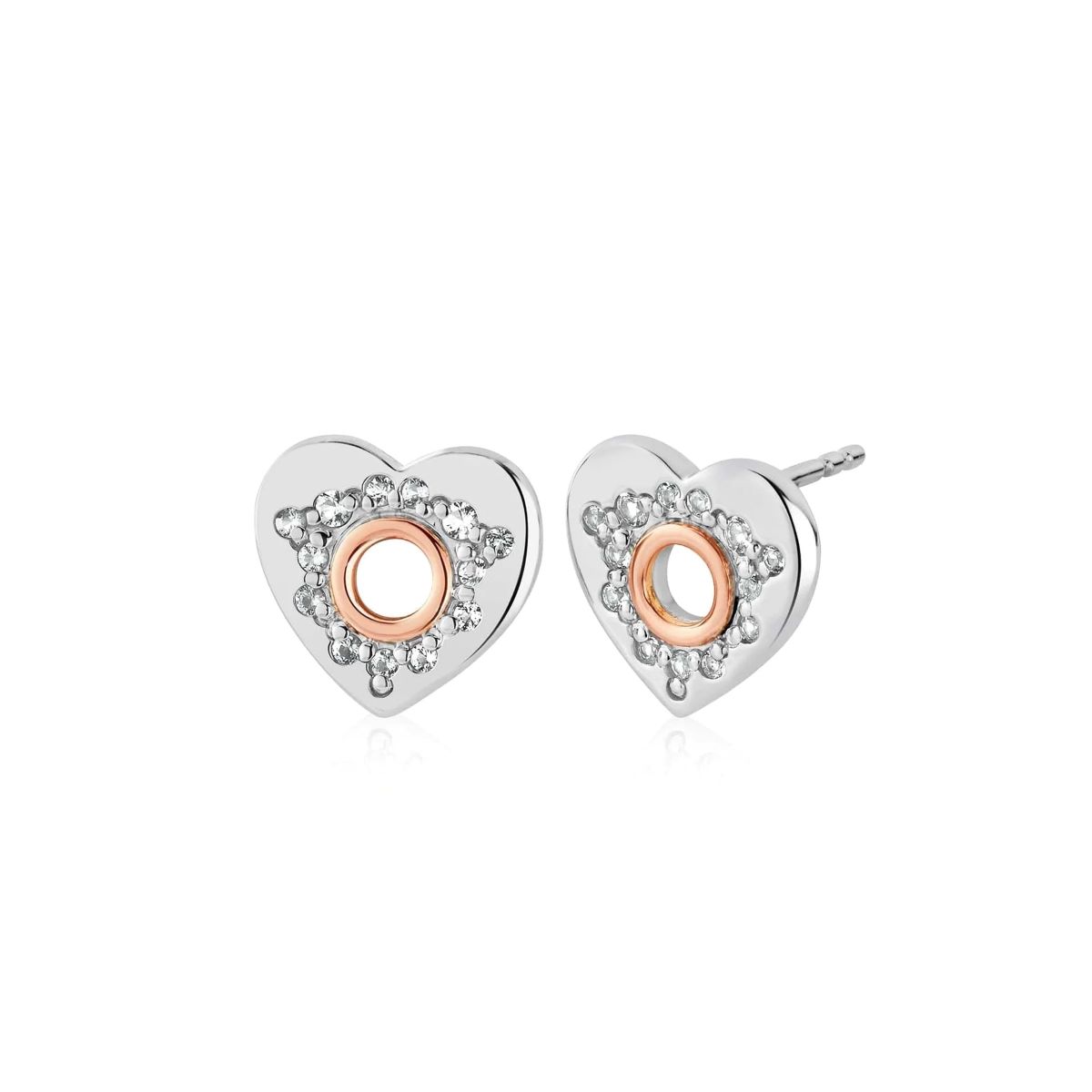 Clogau Cariad Sparkle Stud Earrings - 3SCRS0652