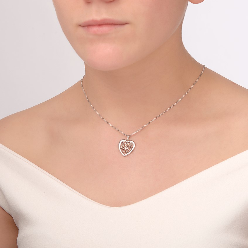 Clogau Welsh Royalty Heart Pendant - 3SWLRP