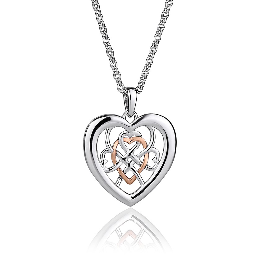 Clogau Welsh Royalty Heart Pendant - 3SWLRP