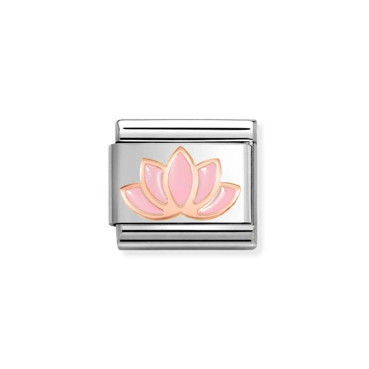 Nomination Classic Rose Gold Pink Lotus Flower Charm 430202/44