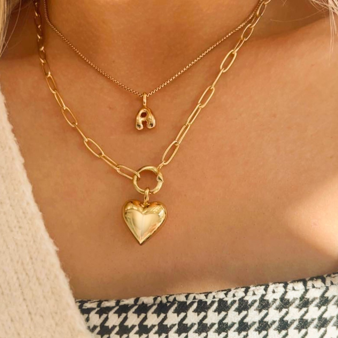 Ania Haie Gold Dome Heart Charm - NC060-08G