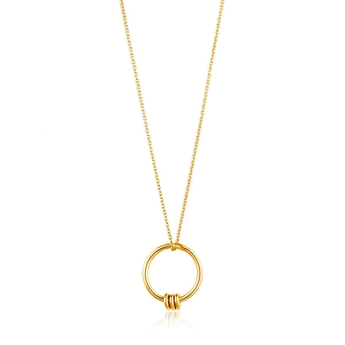 Ania Haie Modern Circle Necklace - Gold