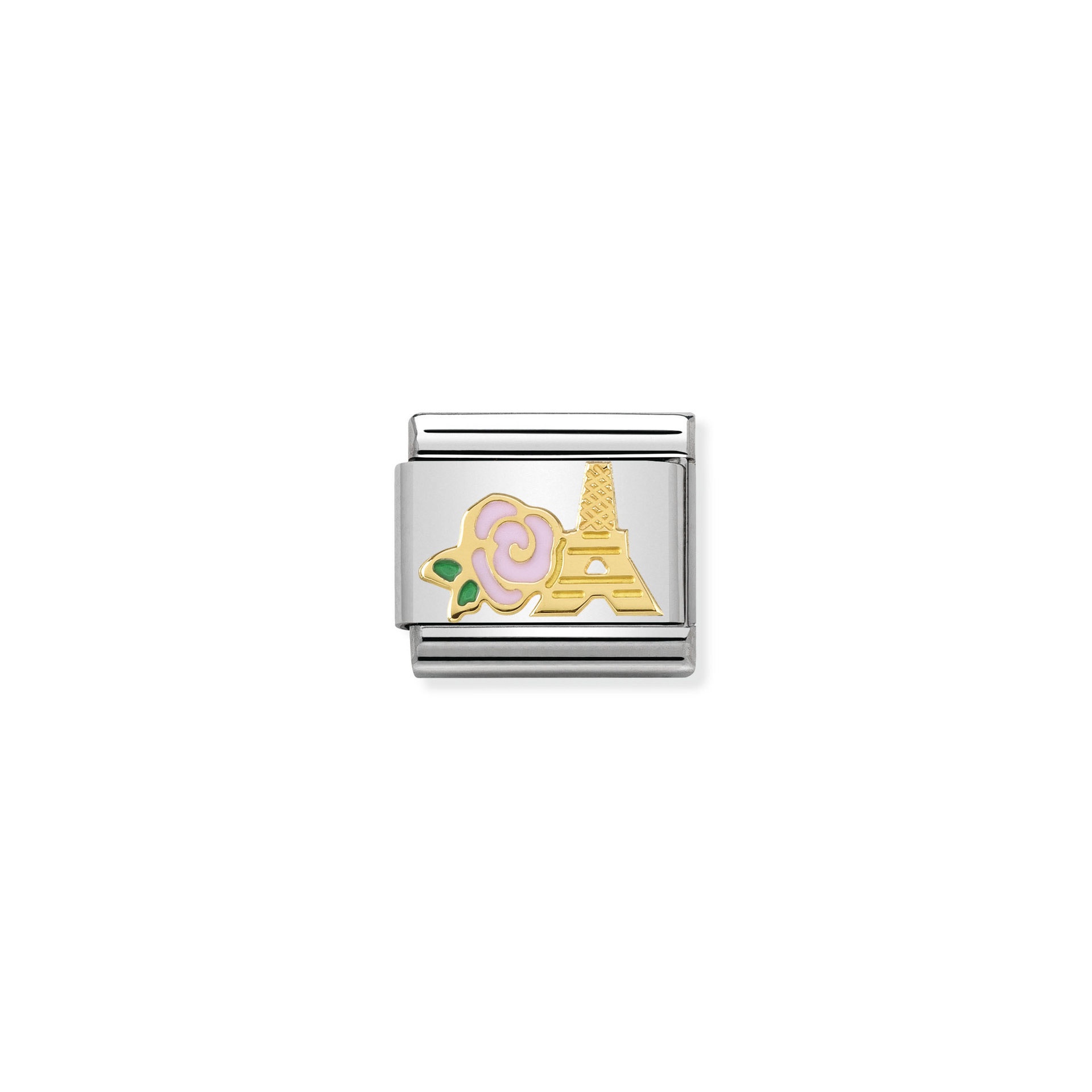 Nominations Composable Classic Pink Rose and Eiffel Tower charm - 030285_39