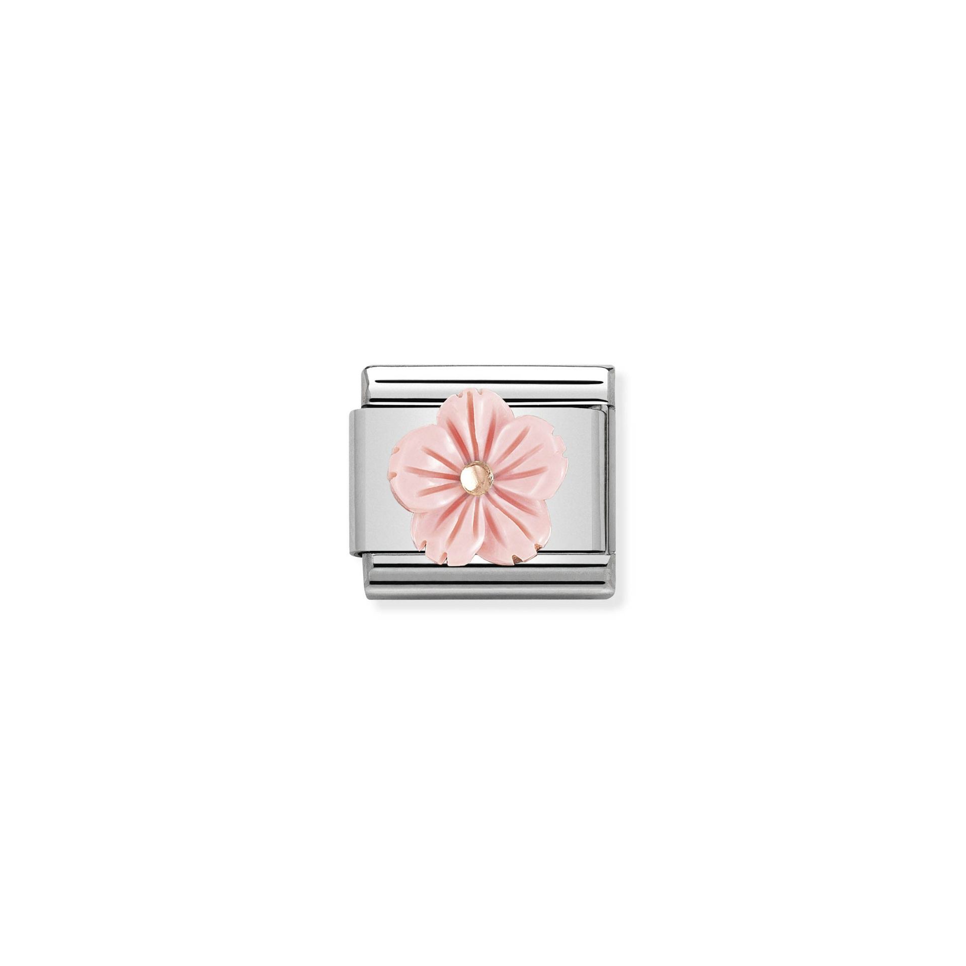 Nomination Composable Classic Link Pink Flower in Coral Paste Charm - 430510_03