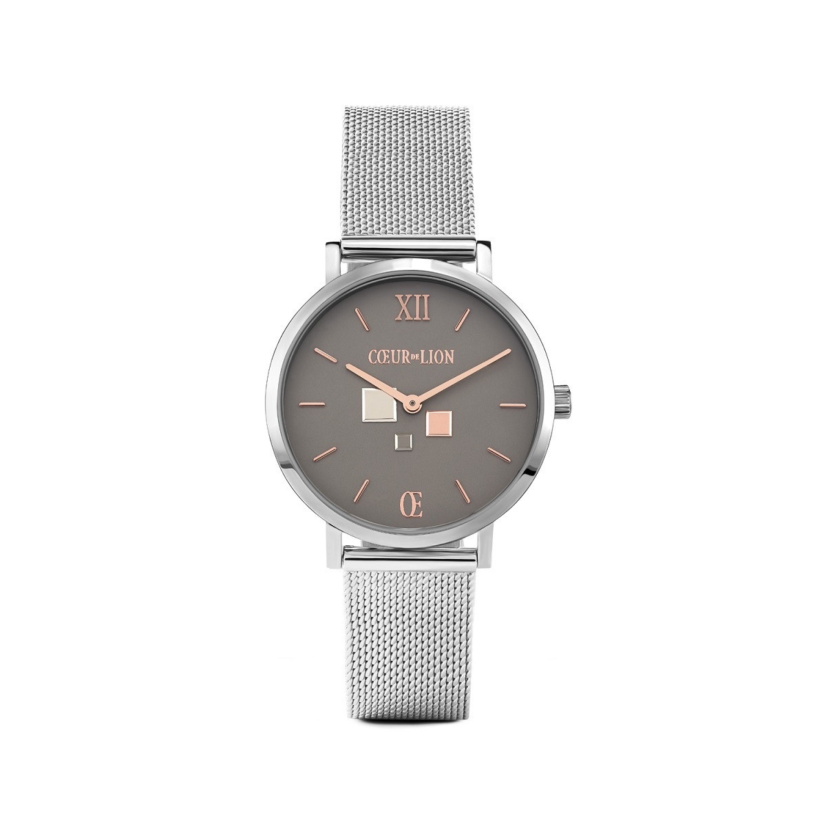 Coeur De Lion Watch - Cool Grey with Milanese Strap 7600701724