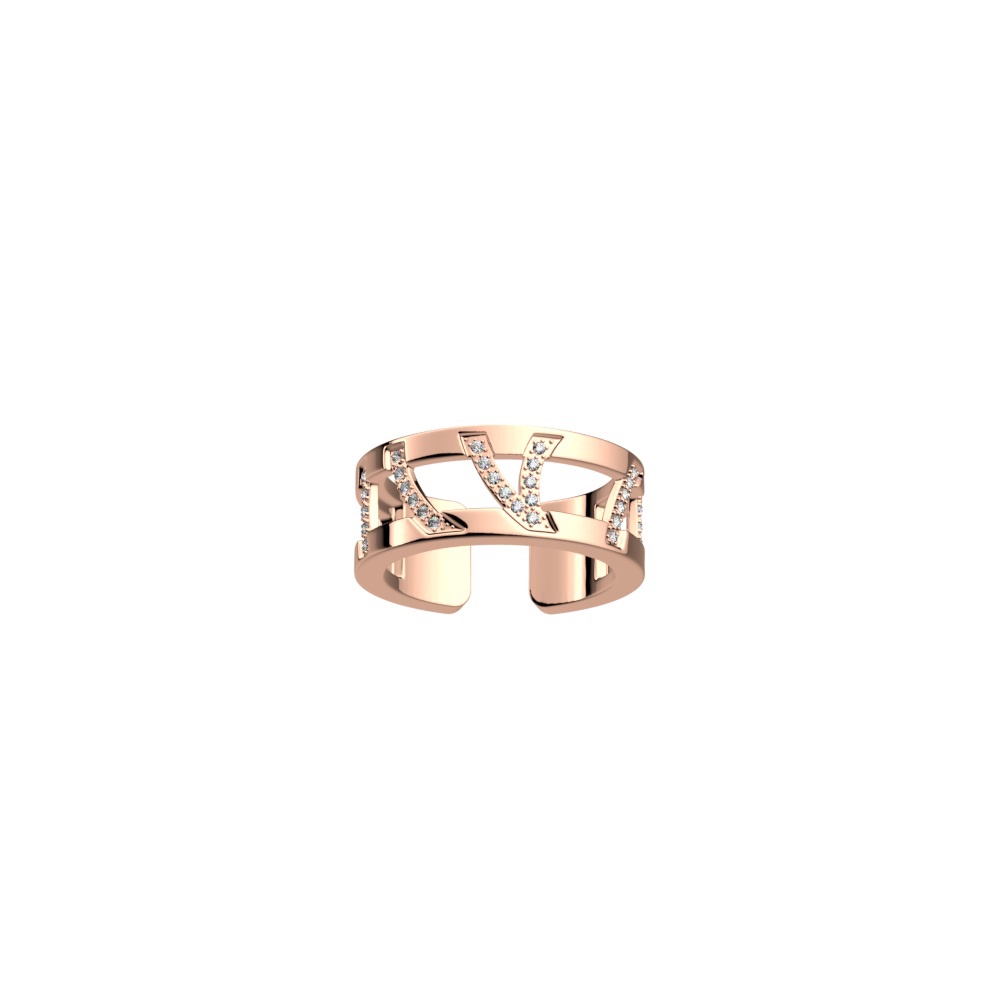 Les Georgettes Perroquet 8mm Ring - Rose Gold and Zirconia 70321304008058