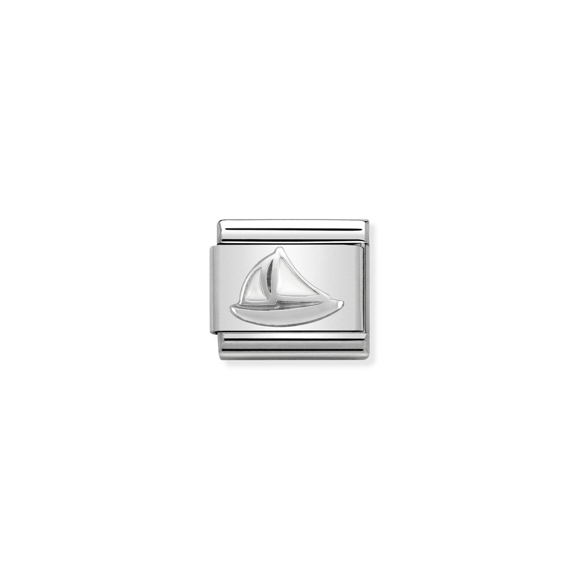 Nomination Composable Classic Sailboat Charm - Enamel and Sterling Silver