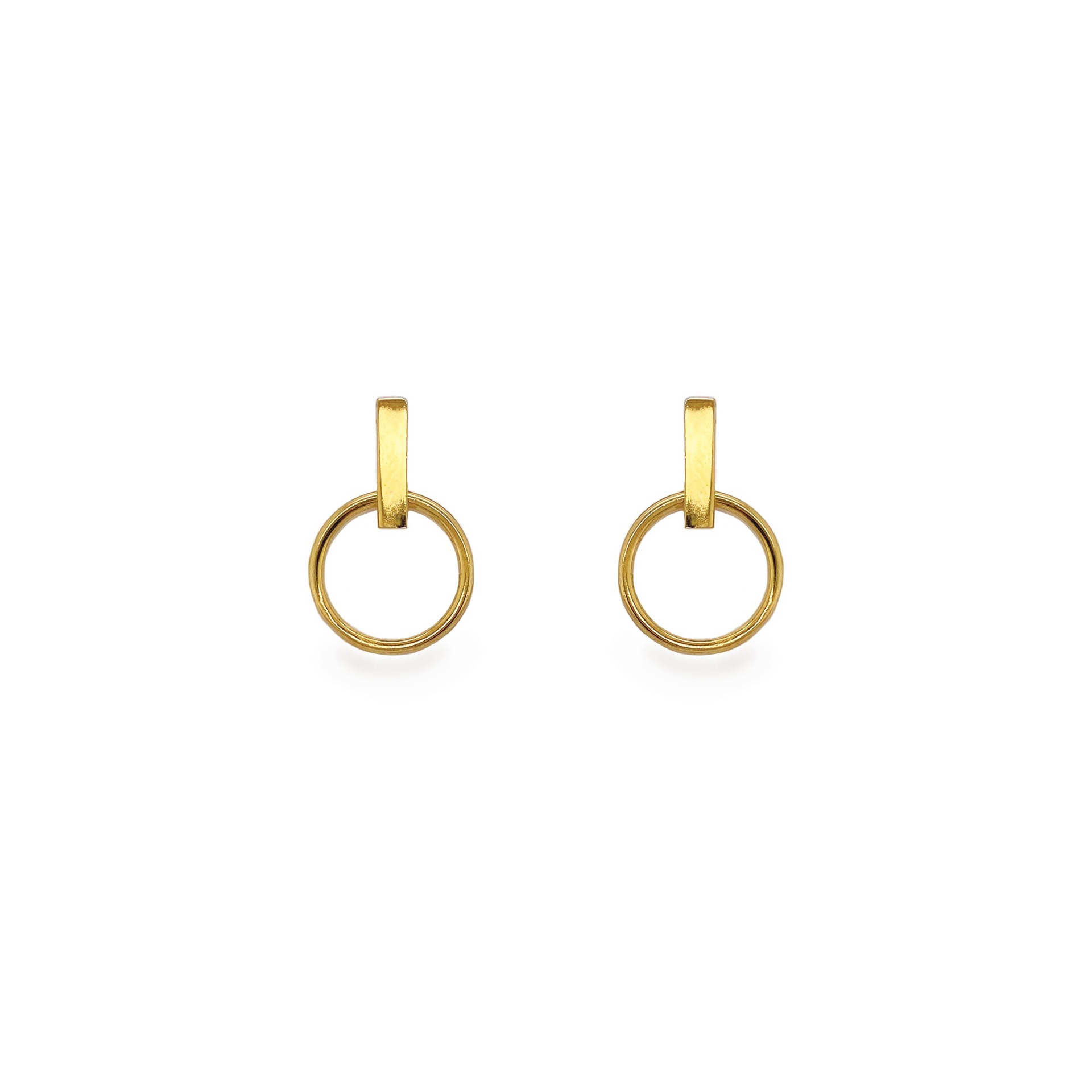 Sarah Alexander Infatuation Gold Vermeil Circle Stud Earrings