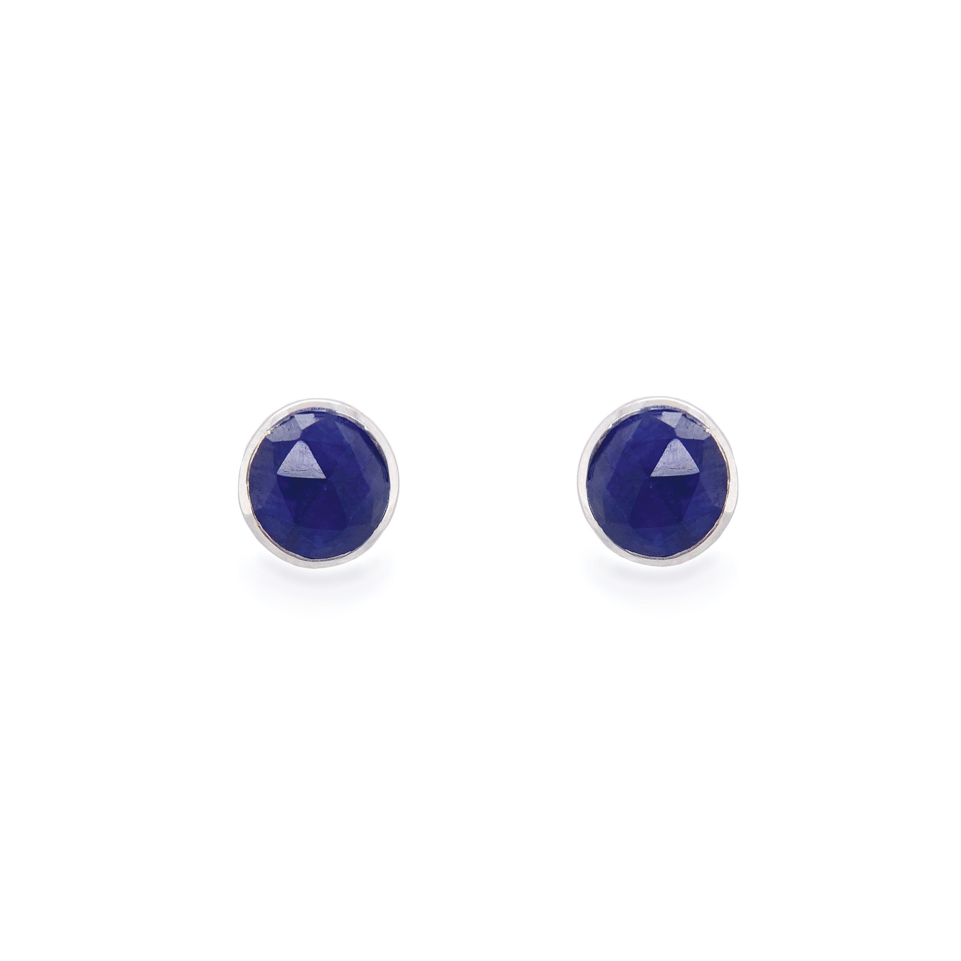 Sarah Alexander Midnight Kiss Cloudy Blue Kyanite Stud Earrings