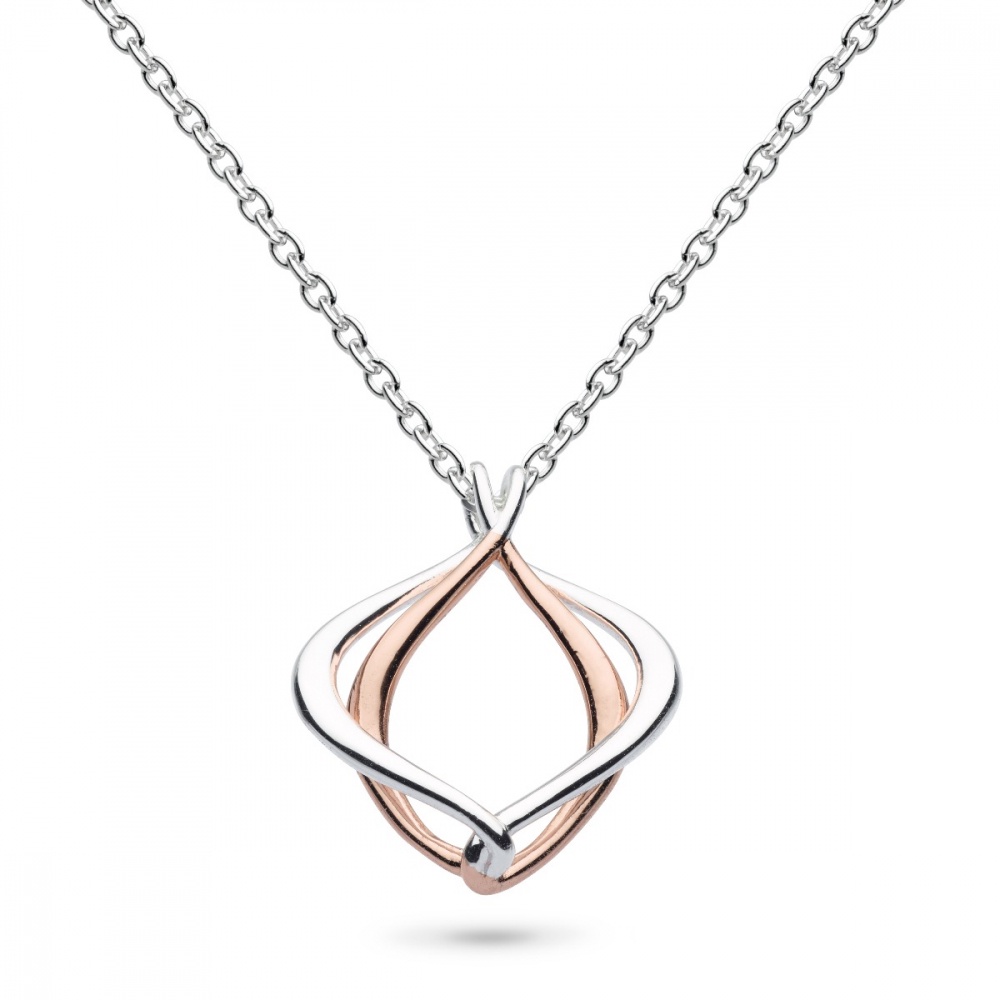 Kit Heath Entwine Alicia Small Rose Gold Necklace