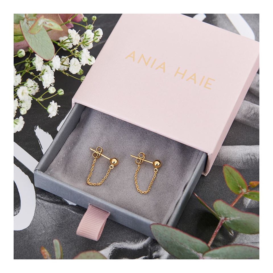 Ania Haie Modern Chain Stud Earrings - Gold E002-06G