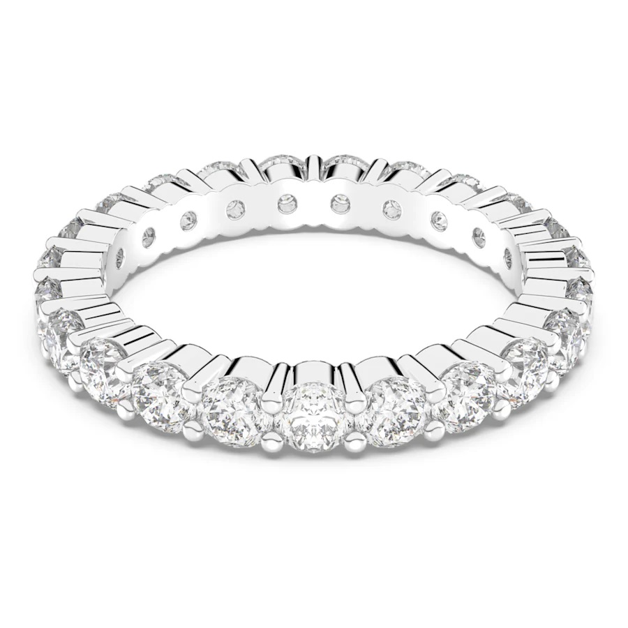 Swarovski Vittore Ring XL - White with Rhodium Plating