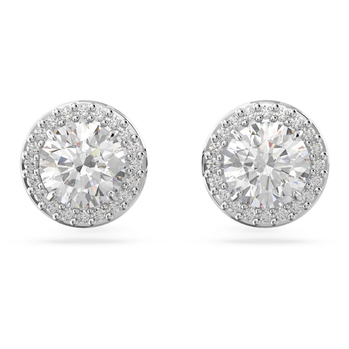 Swarovski Constella Stud Earrings - White with Rhodium Plating 5636269