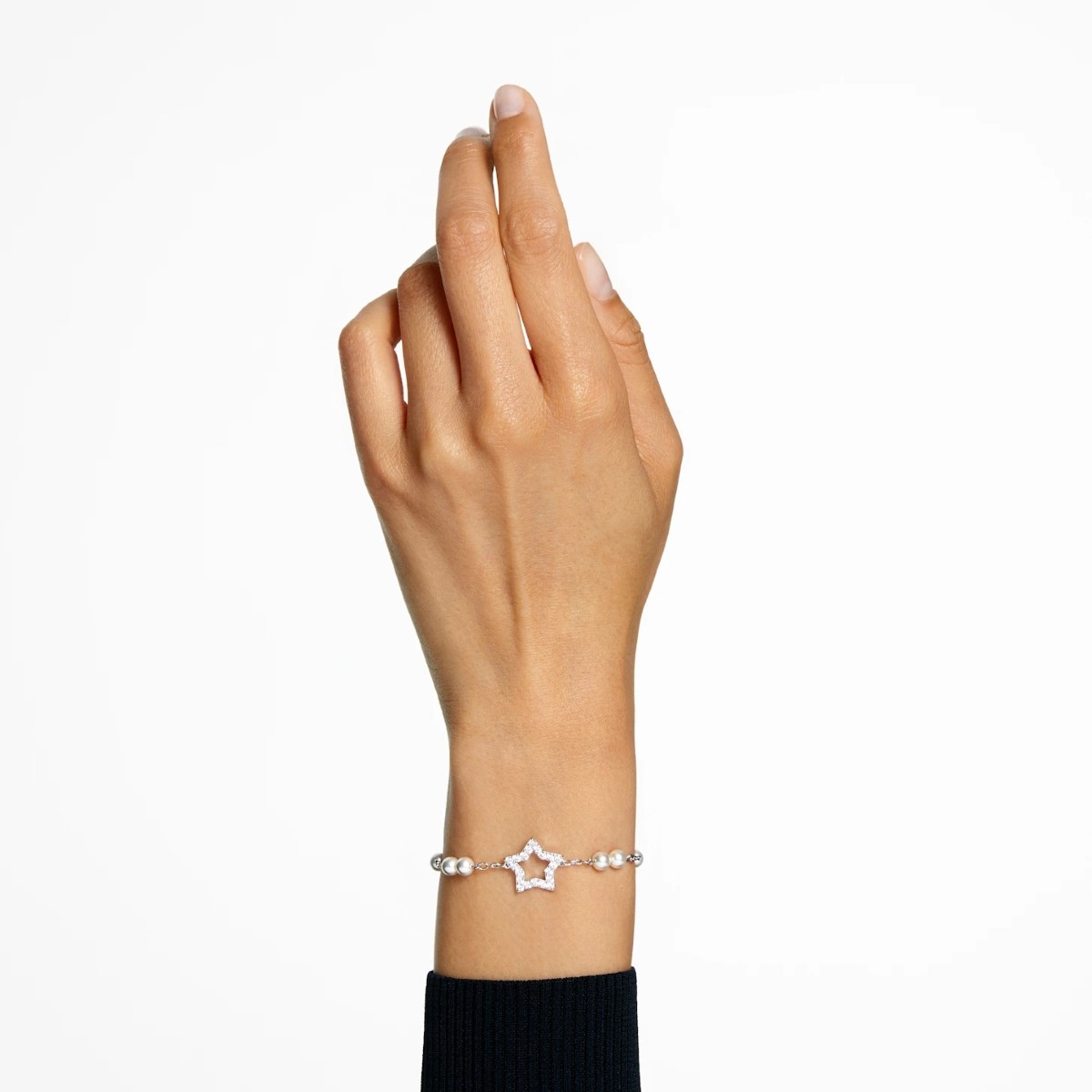 Swarovski Stella Crystal Pearls Bracelet - White Rhodium with Plating 5645385