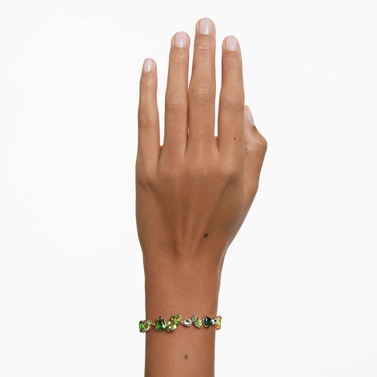 Swarovski Gema Bracelet - Green with Gold Tone Plating 5652822