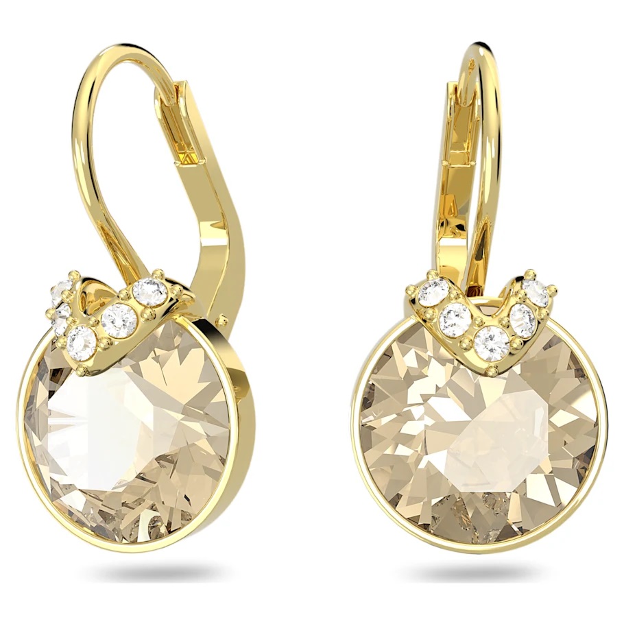 Swarovski Bella V Drop Earrings - Gold with Gold Tone Plating 5662093
