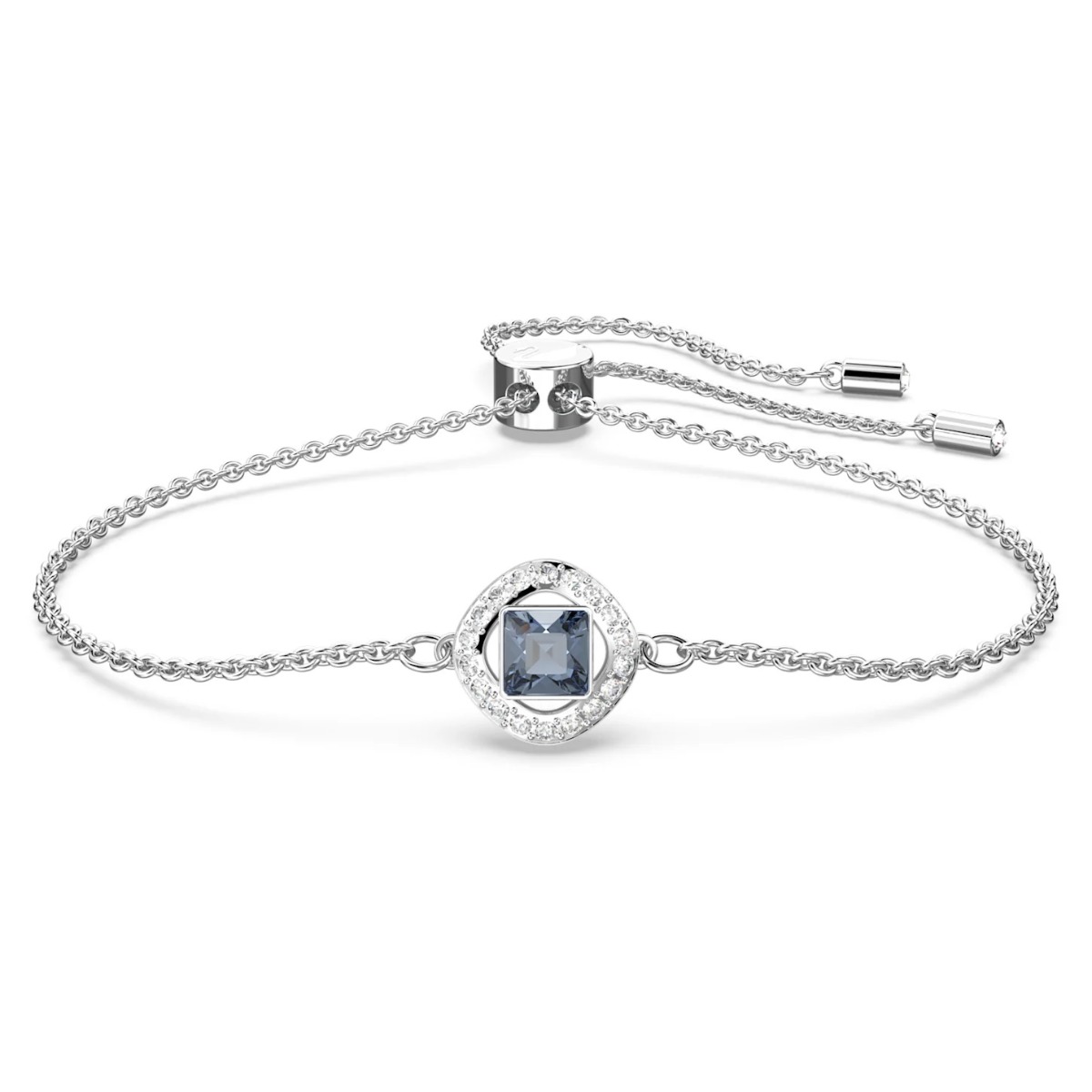 Swarovski Angelic Square Cut Bracelet - Blue with Rhodium Plating 5662141