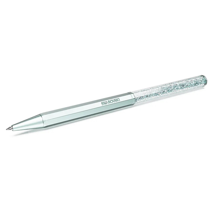 Swarovski Crystalline Octagon Shape Ballpoint Pen - Light Blue Lacquered